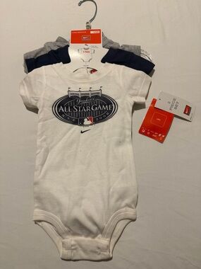 🔥VINTAGE NIKE 08 ALL STARE GAME YANKEES 3 PC SET UNISEX BODY SIZE 3/6 MONTH NWT